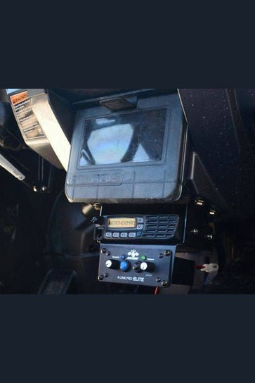 RZR Under Pull Open Box Icom Radio and Intercom Bracket - PCI Race Radios
