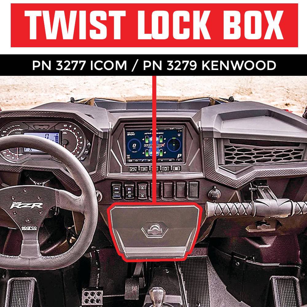 RZR Twist Lock Open Box Replacement Radio and Intercom Bracket