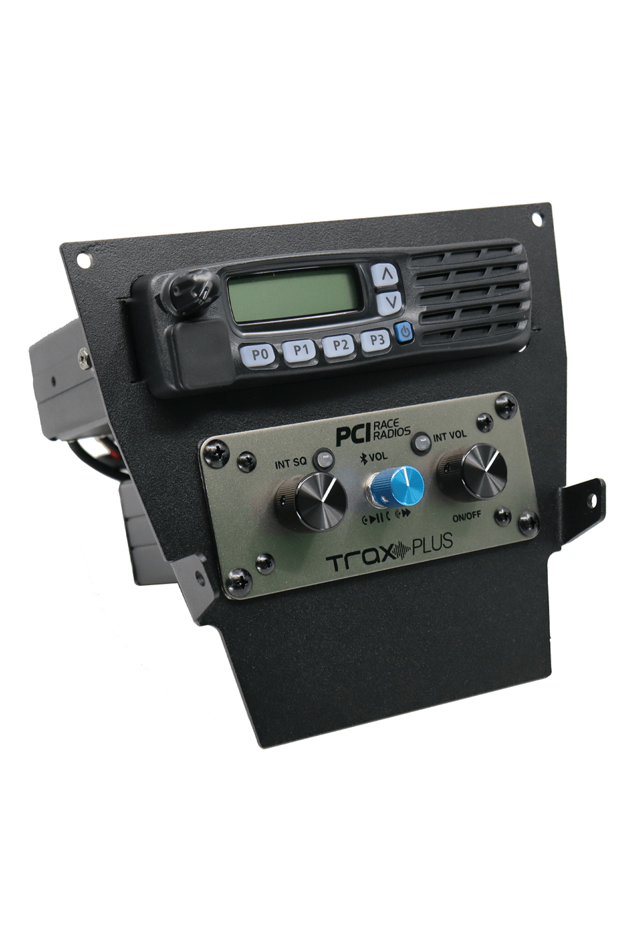 RZR Pro 2022-2024 Series Vertical Radio and Intercom Bracket - PCI Race Radios