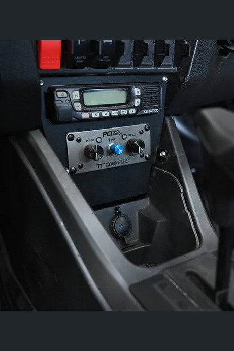 RZR Pro 2022-2024 Series Vertical Radio and Intercom Bracket - PCI Race Radios