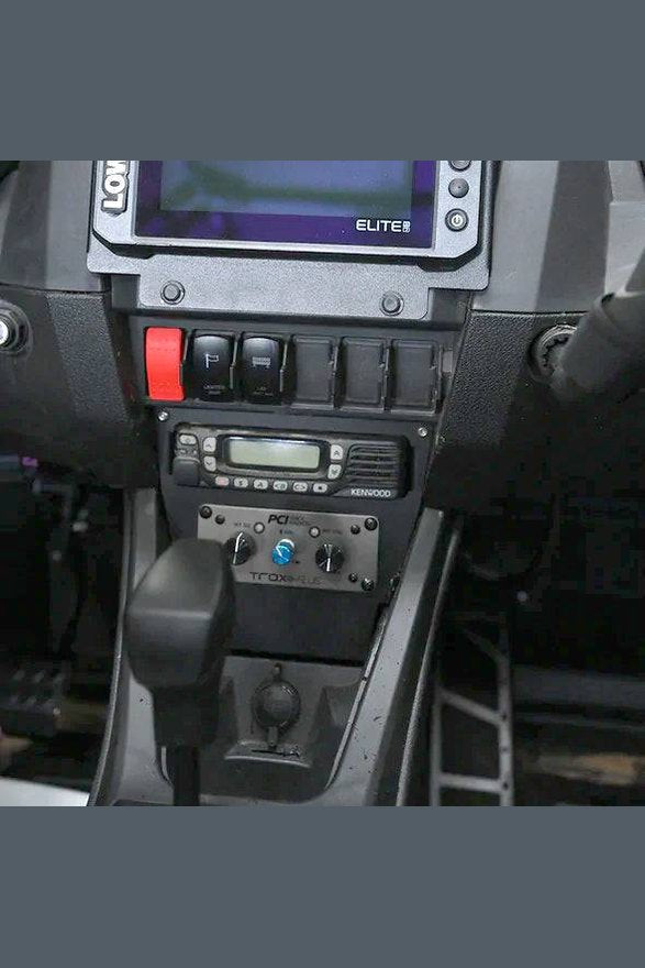 RZR Pro 2022-2024 Series Vertical Radio and Intercom Bracket - PCI Race Radios