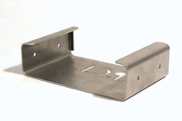 Weld in radio bracket mounted under dash for ICOM Kenwood Vertex radios with pre-drilled screw holes
