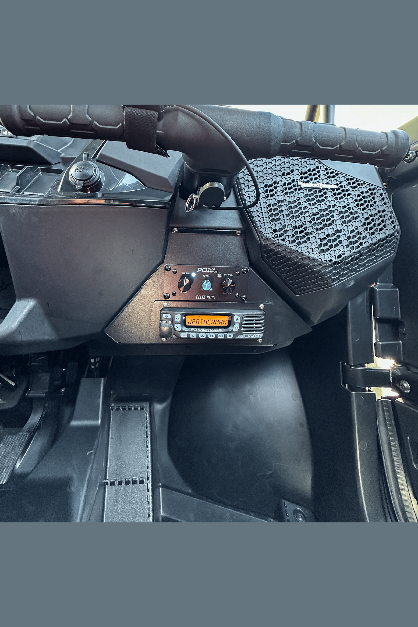Polaris RZR XP1000 Radio and Intercom Bracket - PCI Race Radios