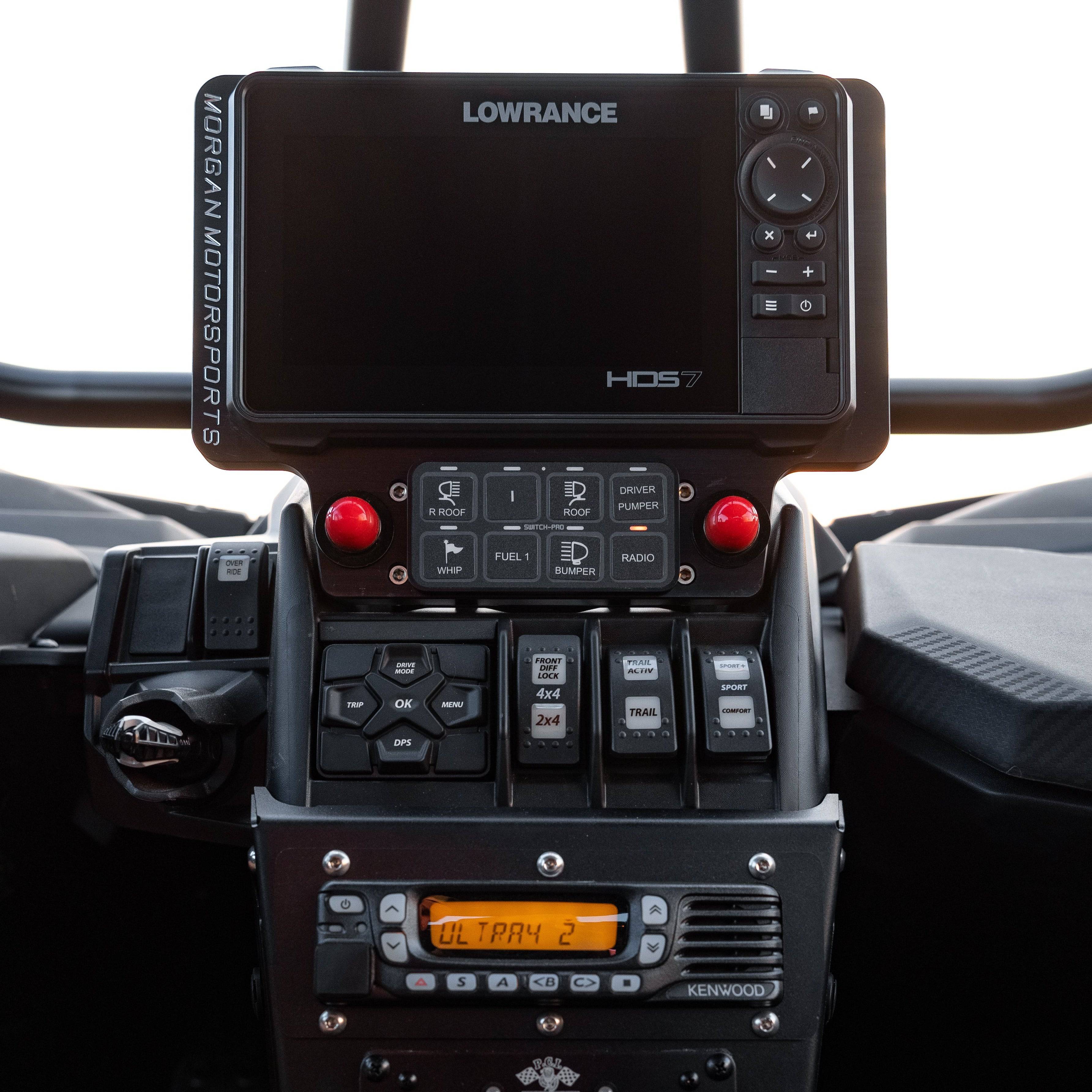 CanAm X3 Elite FS and HDS Live 7" GPS Billet Bracket