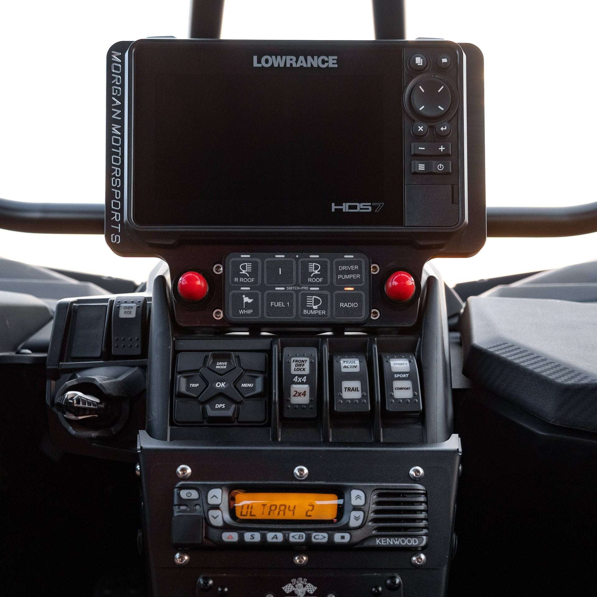 CanAm X3 Elite FS and HDS Live 7" GPS Billet Bracket - PCI Race Radios