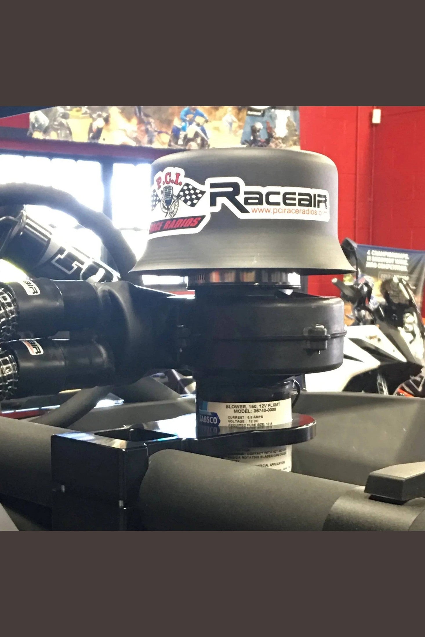 Billet RaceAir Motor Mount RaceAir Max and Flow - PCI Race Radios