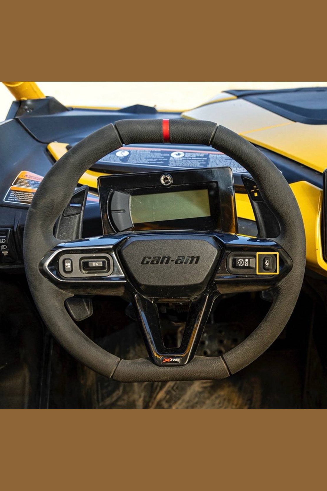 CanAm Maverick R Steering Wheel PTT Interface Module - PCI Race Radios