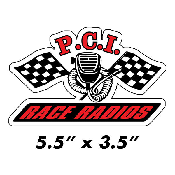 PCI Contingency Die Cut Sticker - PCI Race Radios