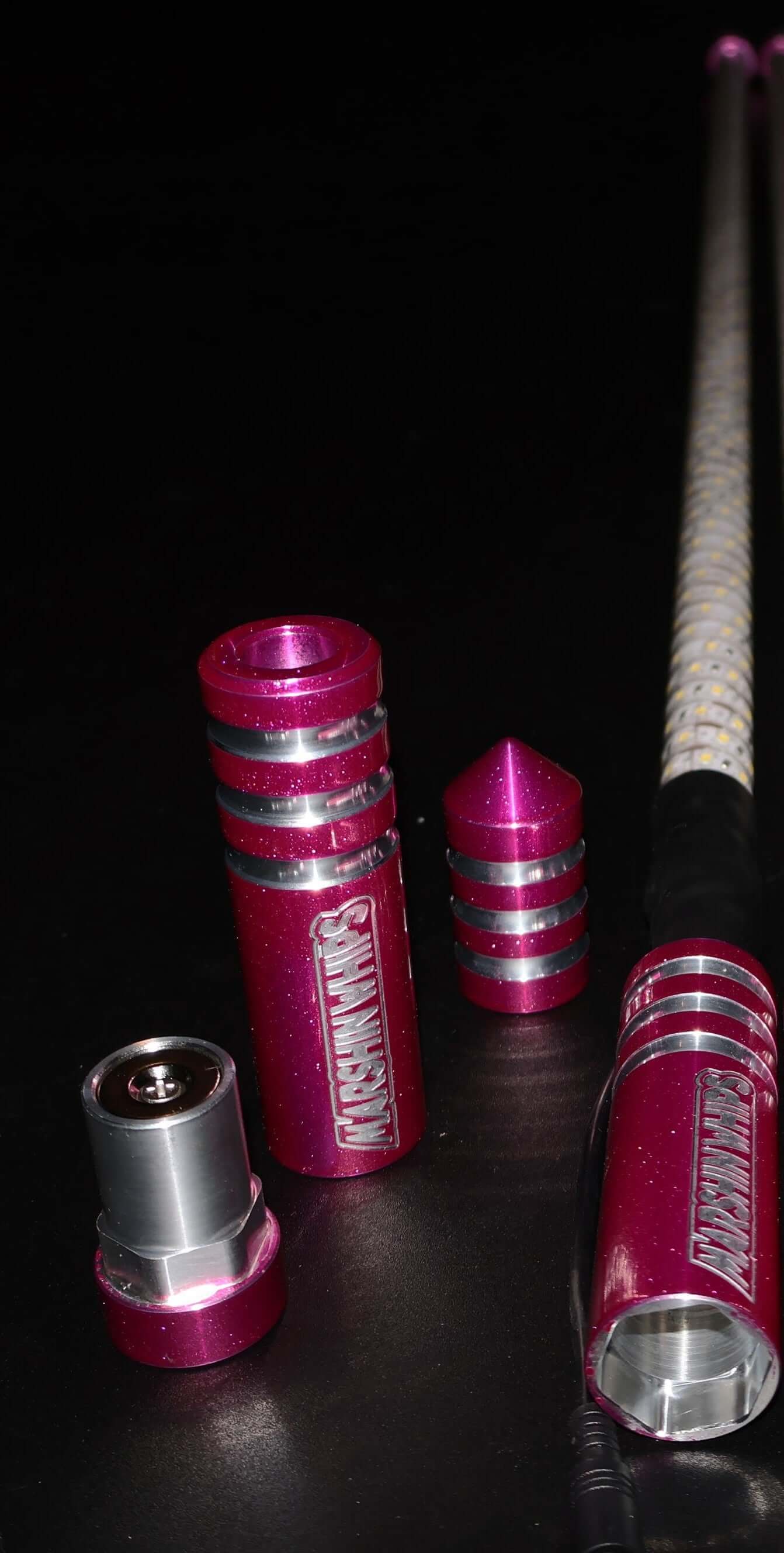 Game Changer Whips Malibu Barbie Pink Edition LED off-road whip with magnetic base and strong internal rod