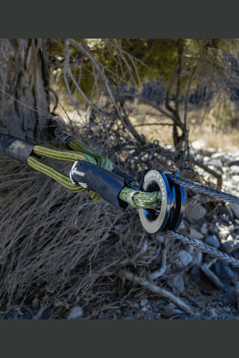 Titan Recovery Kit demonstrating tree-saving setup with durable components.