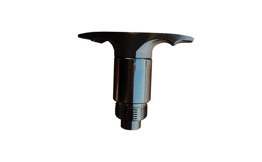 Clutch T180S0700 metal mechanical component with threaded base and T-shaped handle