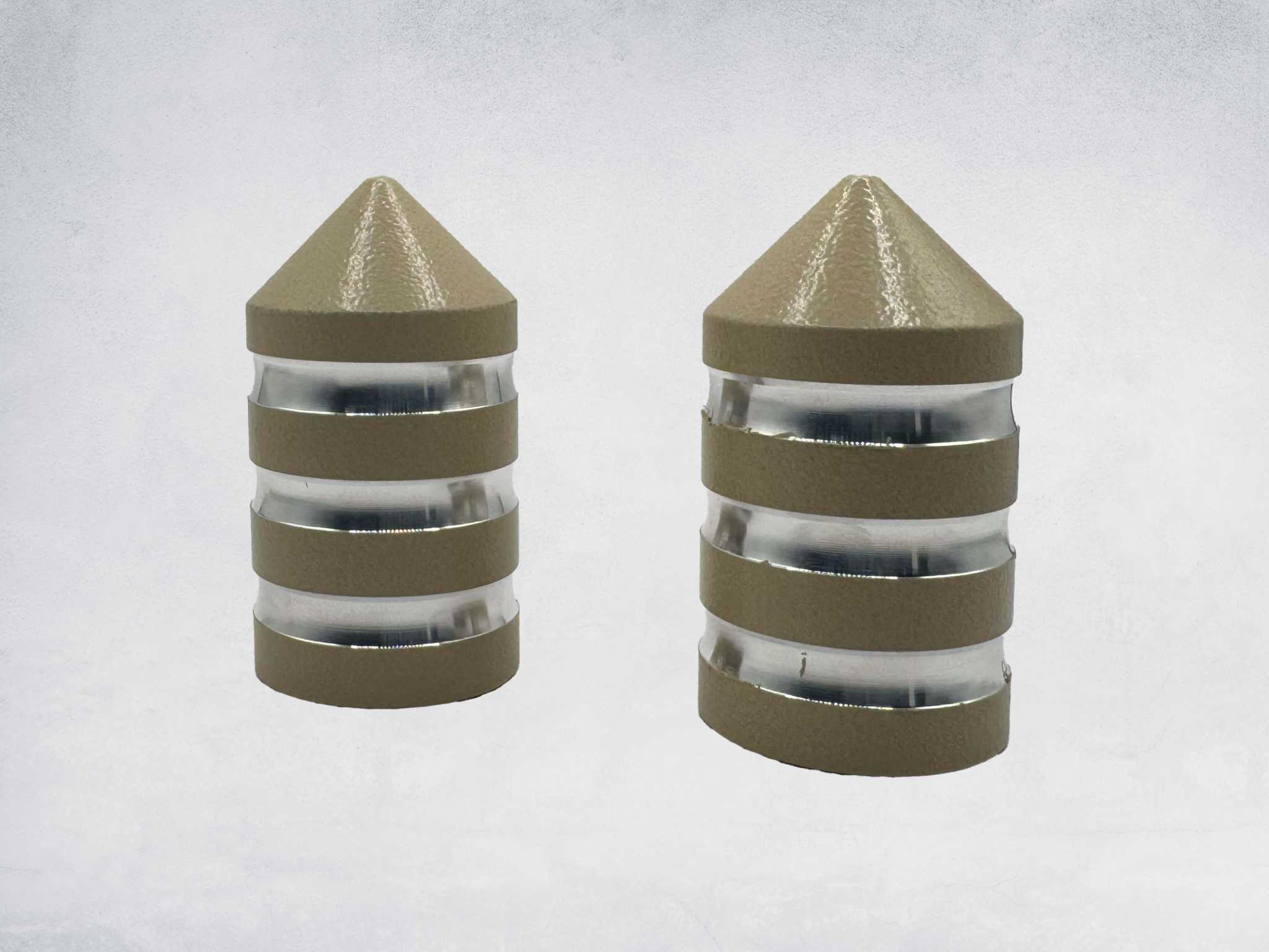 Marshin Whips Billet Machined Magnetic Caps for Whip Base Protection