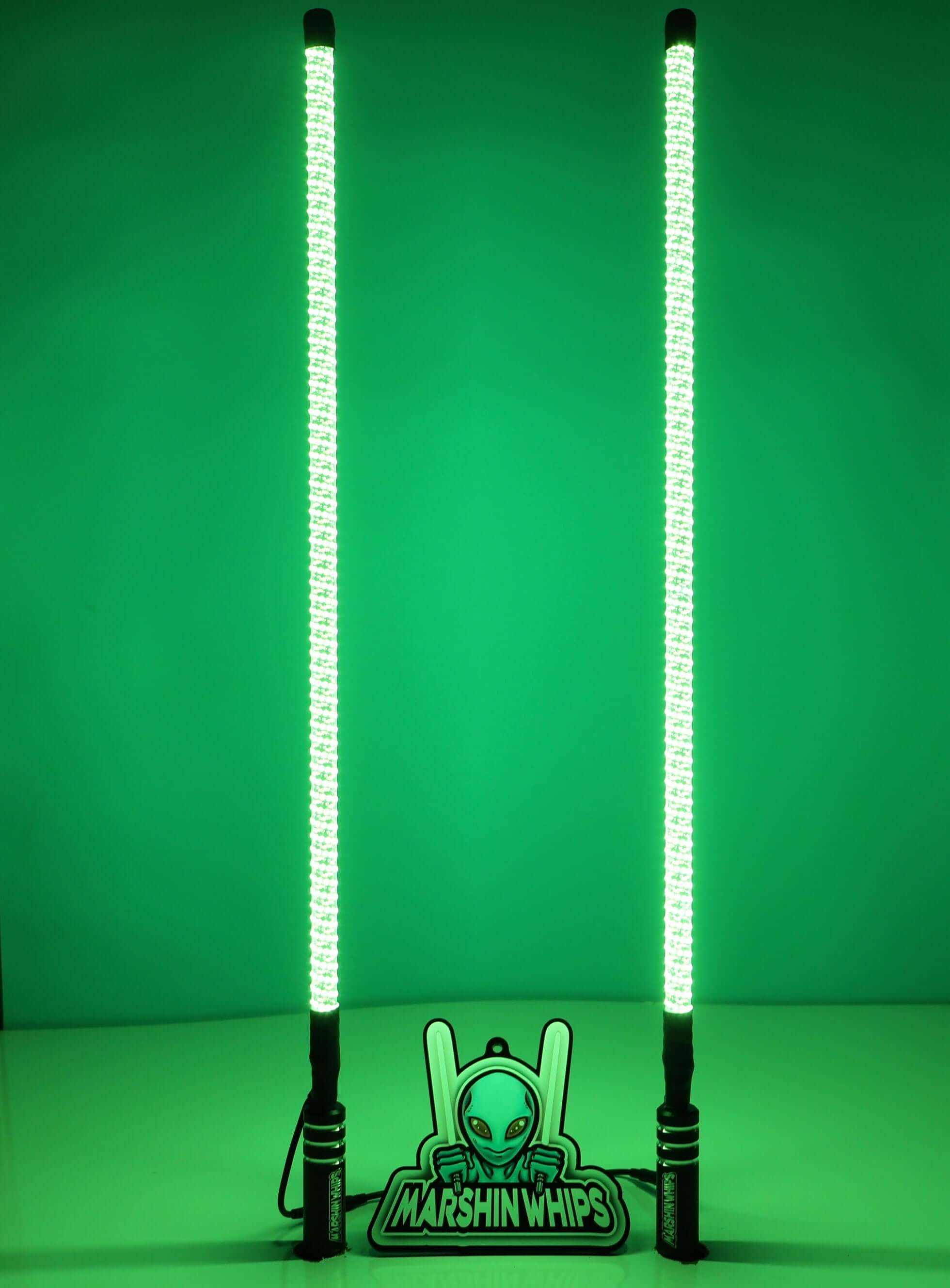 Pair of V2 Whips off-road LED light sticks