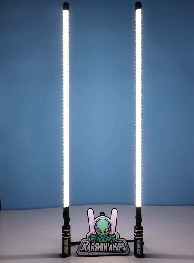 Pair of V2 Whips off-road LED light sticks