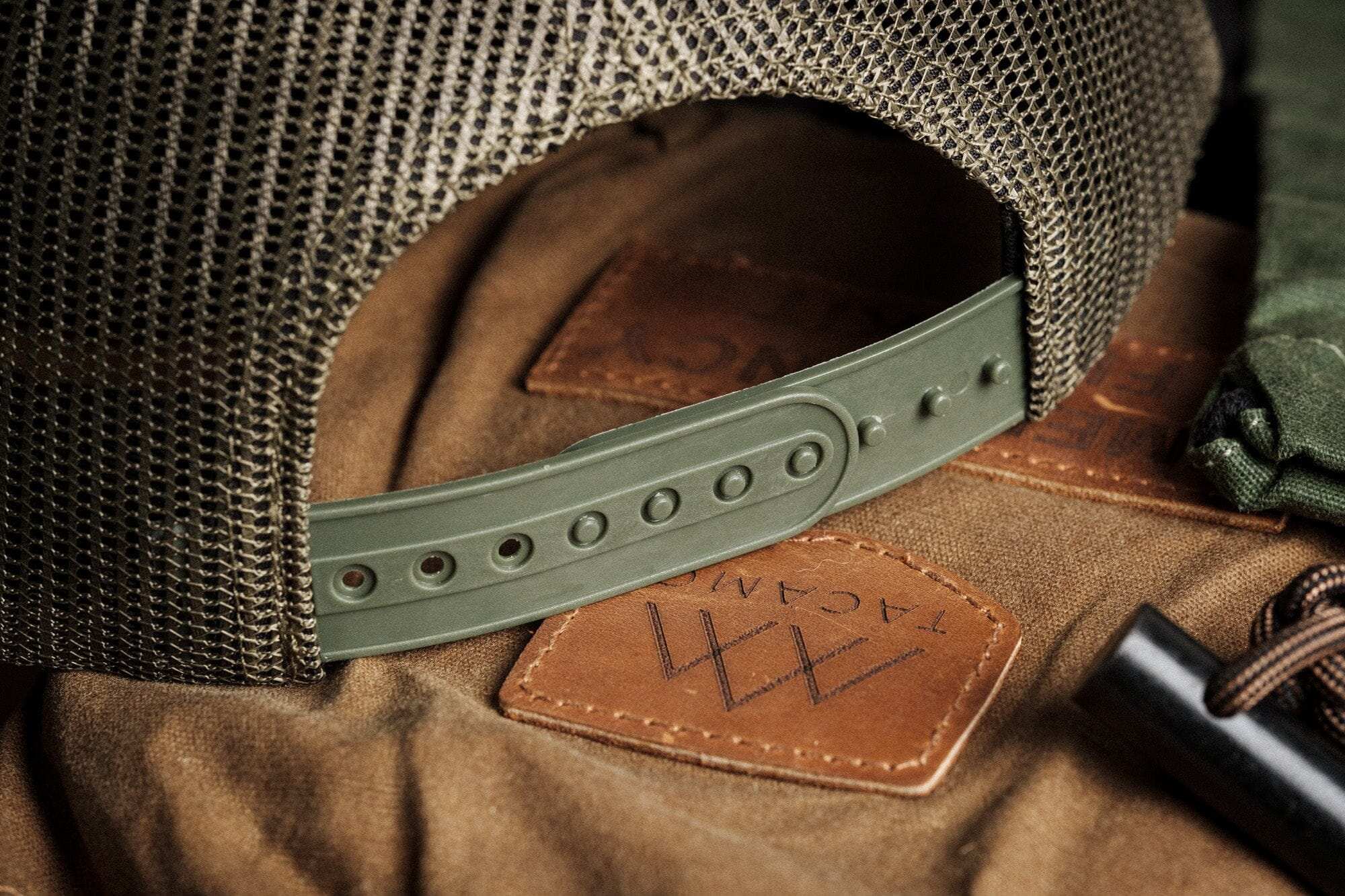 Trucker Hat | Waxed Camo with SHROWD Woodland Pattern By TACAMO