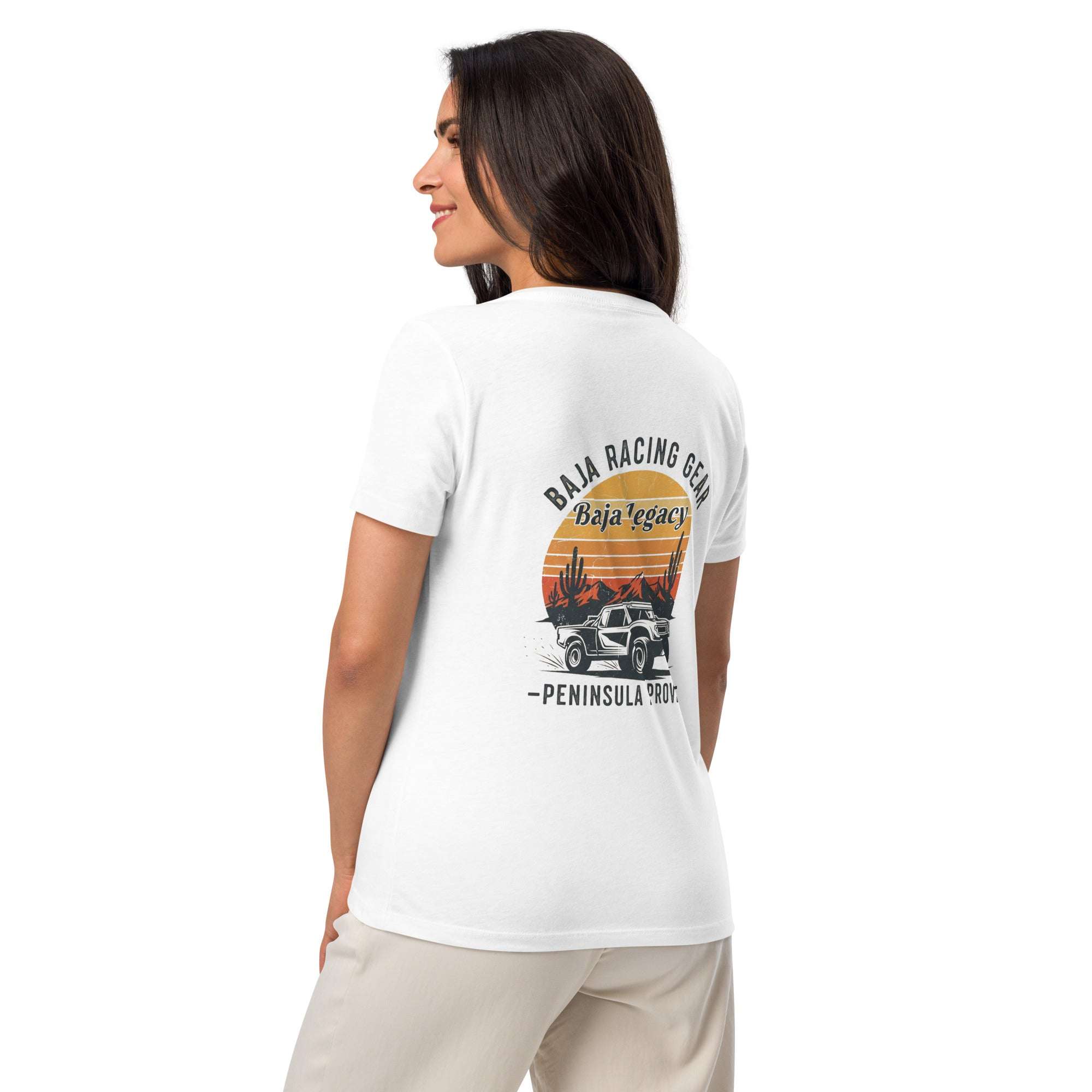 Baja Legacy Women's V-Neck Tee - Relaxed Fit & Soft Fabric