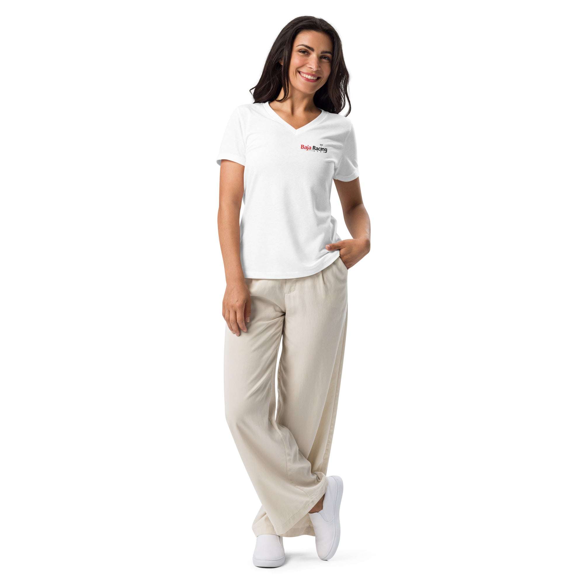 Baja Legacy Women's V-Neck Tee - Relaxed Fit & Soft Fabric