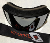 KnucKL-EyeZ Black Frame / Black and Red Strap Goggles